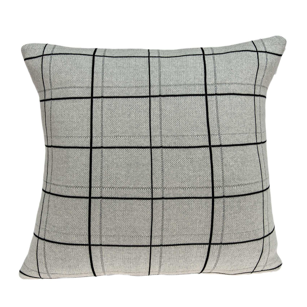 20" X 7" X 20" Transitional Gray Pillow Cover With Poly Insert - Homeroots - Flyclothing LLC