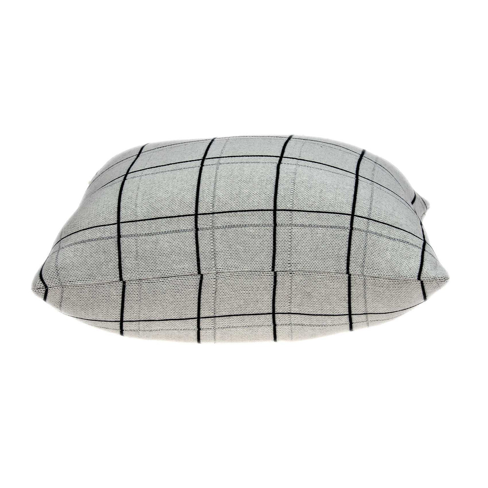 20" X 7" X 20" Transitional Gray Pillow Cover With Poly Insert - Homeroots - Flyclothing LLC