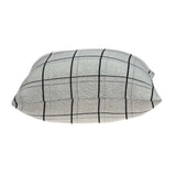 20" X 7" X 20" Transitional Gray Pillow Cover With Poly Insert - Homeroots - Flyclothing LLC