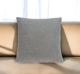 20" X 7" X 20" Elegant Transitional Gray Pillow Cover With Poly Insert - Homeroots - Flyclothing LLC