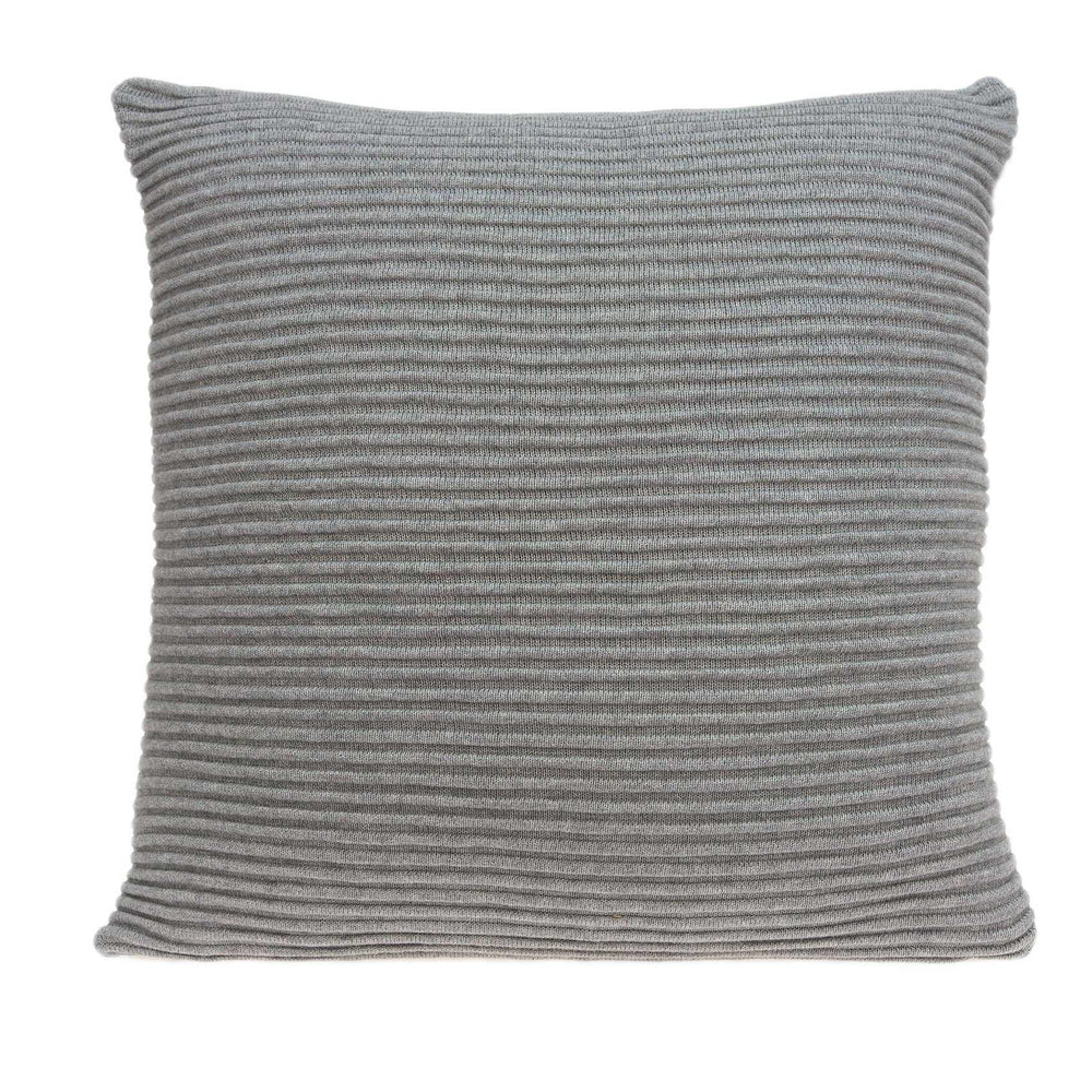 20" X 7" X 20" Elegant Transitional Gray Pillow Cover With Poly Insert - Homeroots - Flyclothing LLC