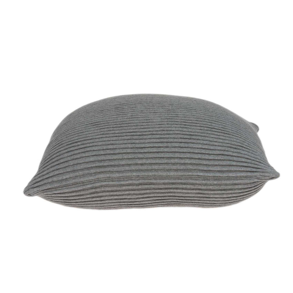 20" X 7" X 20" Elegant Transitional Gray Pillow Cover With Poly Insert - Homeroots - Flyclothing LLC