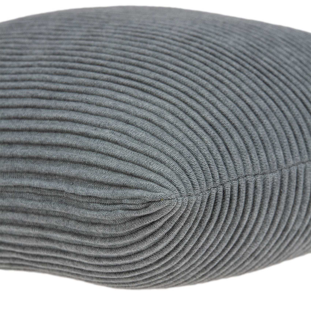 20" X 7" X 20" Elegant Transitional Gray Pillow Cover With Poly Insert - Homeroots - Flyclothing LLC