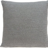 20" X 7" X 20" Elegant Transitional Gray Pillow Cover With Poly Insert - Homeroots - Flyclothing LLC