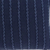 18" X 5" X 18" Transitional Blue Pillow Cover With Poly Insert - Homeroots - Flyclothing LLC