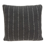 Charcoal Pillow Cover With Insert - Homeroots - Flyclothing LLC