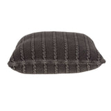 Charcoal Pillow Cover With Insert - Homeroots - Flyclothing LLC