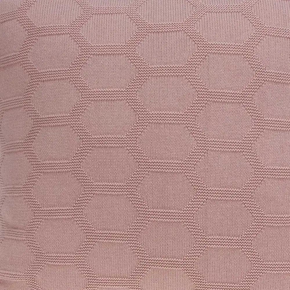 20" X 7" X 20" Transitional Pink Pillow Cover With Poly Insert - Homeroots - Flyclothing LLC