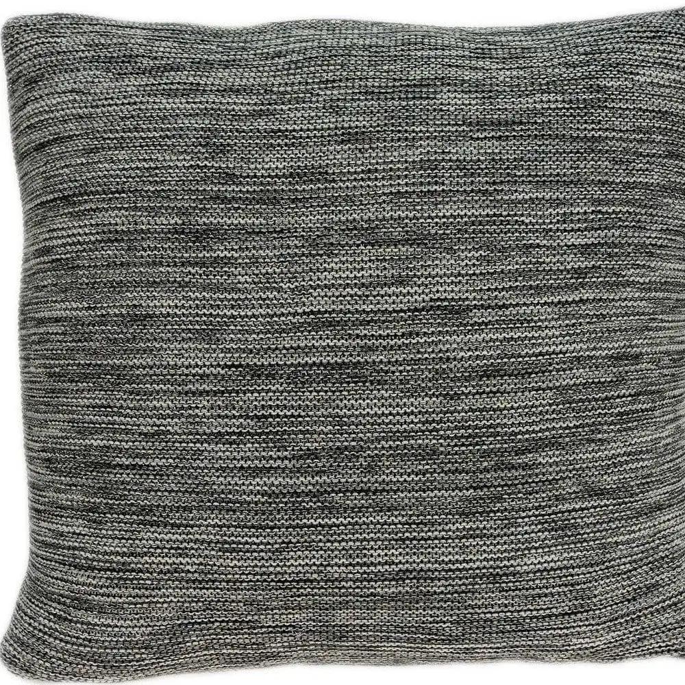 20" Gray Woven Cotton Blend Throw Pillow - Homeroots - Flyclothing LLC