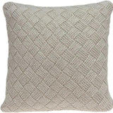 20" X 7" X 20" Charming Transitional Beige Accent Pillow Cover With Poly Insert - Homeroots - Flyclothing LLC