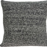 20" Charcoal Woven Cotton Blend Throw Pillow - Homeroots - Flyclothing LLC