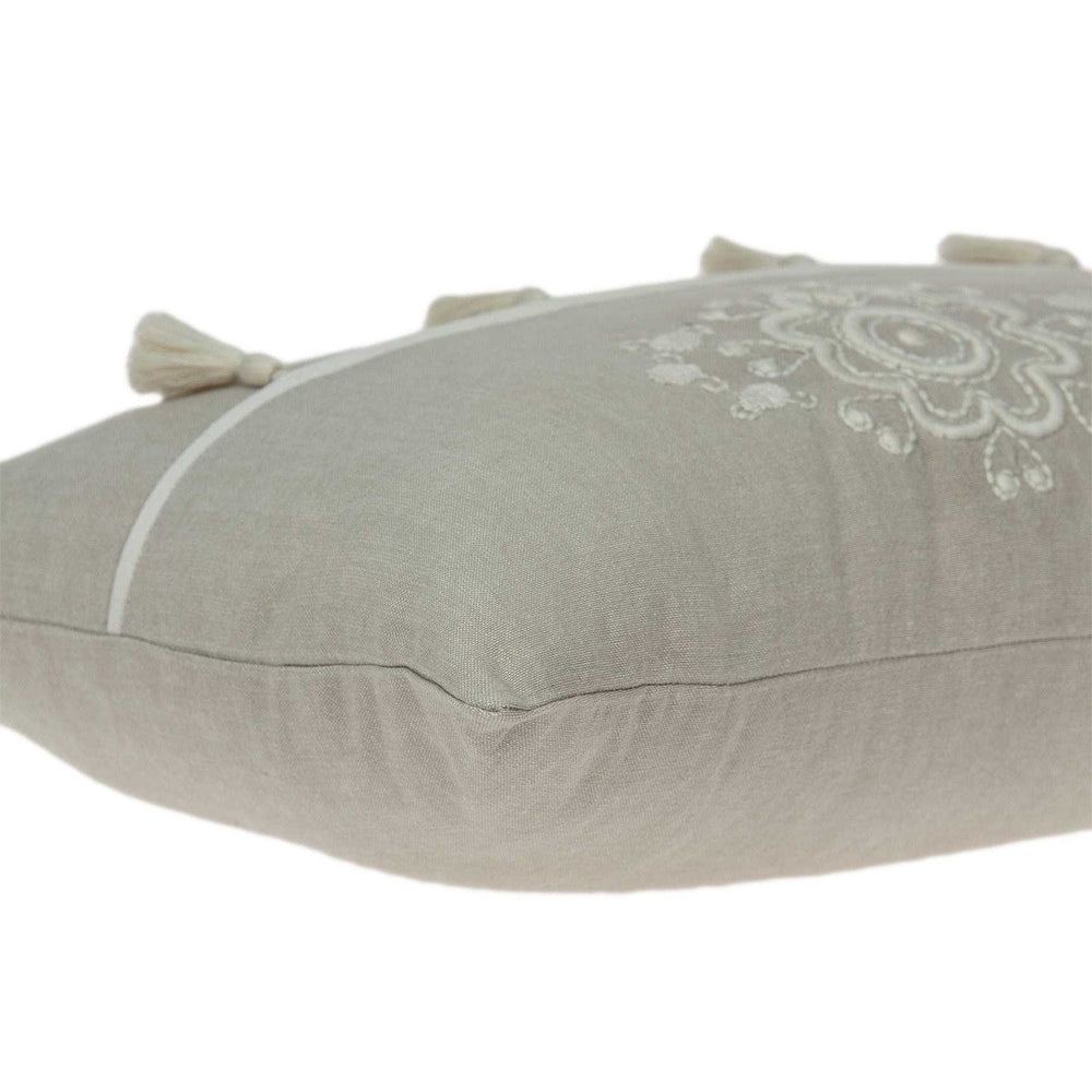 20" X 6" X 14" Transitional Beige Pillow Cover With Poly Insert - Homeroots - Flyclothing LLC