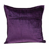 20" X 20" Purple Cotton Blend Zippered Pillow - Homeroots - Flyclothing LLC
