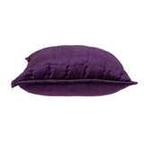 20" X 20" Purple Cotton Blend Zippered Pillow - Homeroots - Flyclothing LLC