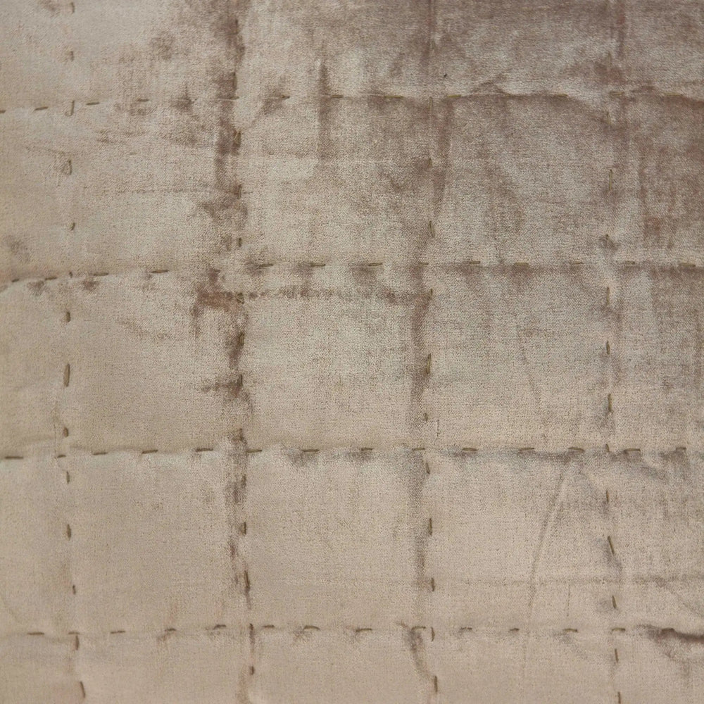 20" X 7" X 20" Transitional Taupe Solid Quilted Pillow Cover With Poly Insert - Homeroots - Flyclothing LLC