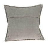 20" X 7" X 20" Transitional Gray Solid Quilted Pillow Cover With Poly Insert - Homeroots - Flyclothing LLC