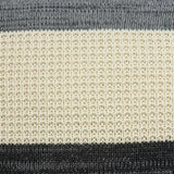 20" X 7" X 20" Transitional Cream And Gray Pillow Cover With Poly Insert - Homeroots - Flyclothing LLC