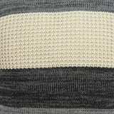 20" X 7" X 20" Transitional Cream And Gray Pillow Cover With Poly Insert - Homeroots - Flyclothing LLC