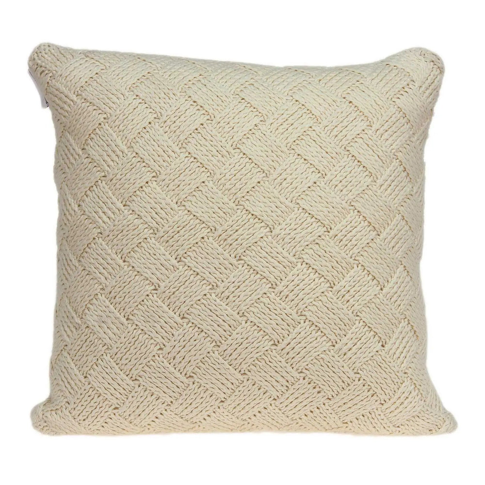 20" X 7" X 20" Transitional Beige Pillow Cover With Poly Insert - Homeroots - Flyclothing LLC