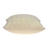 20" X 7" X 20" Transitional Beige Pillow Cover With Poly Insert - Homeroots - Flyclothing LLC