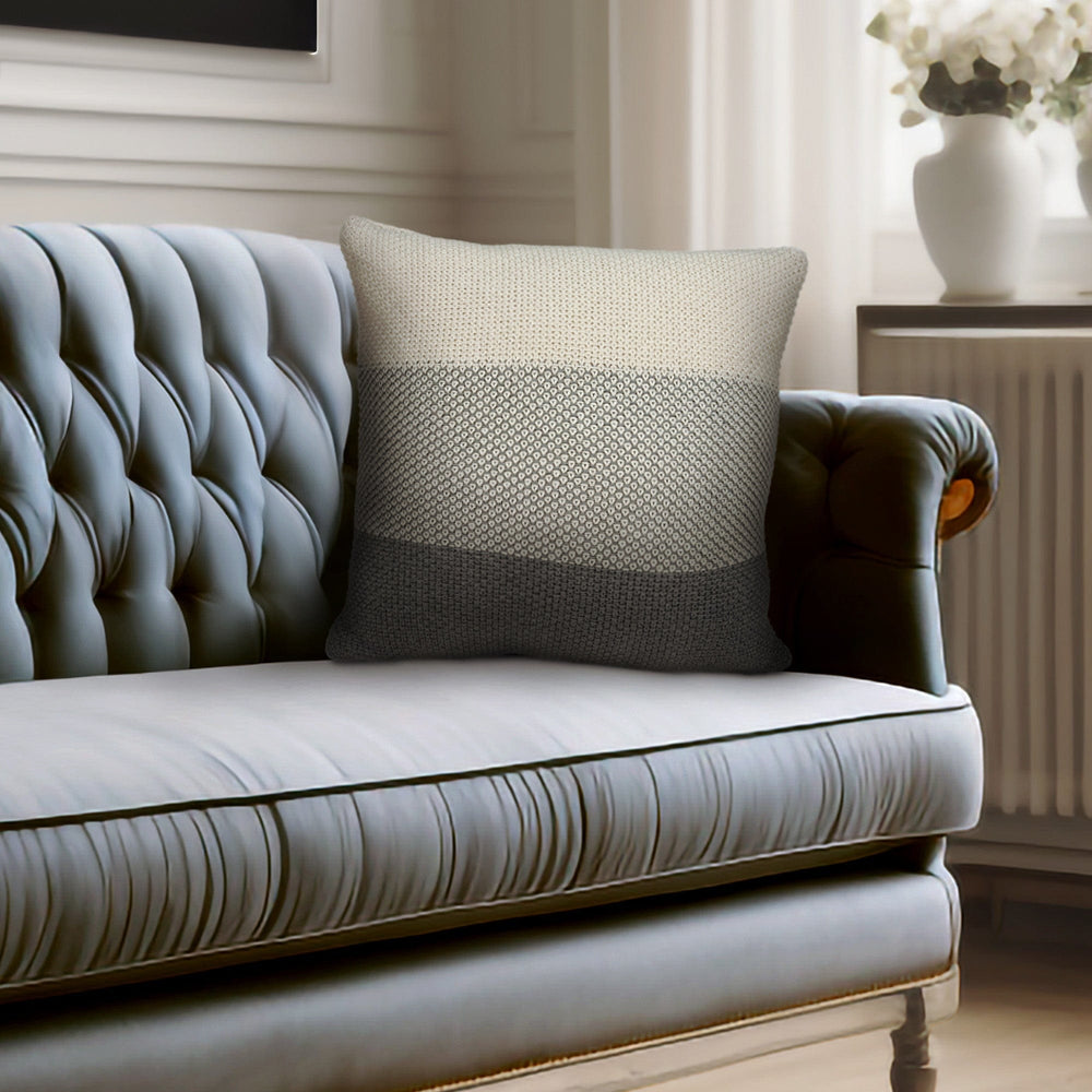 20" X 7" X 20" Transitional Tan Cotton Pillow Cover With Poly Insert - Homeroots - Flyclothing LLC