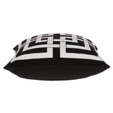 20" X 7" X 20" Transitional Black And White Pillow Cover With Poly Insert - Homeroots - Flyclothing LLC