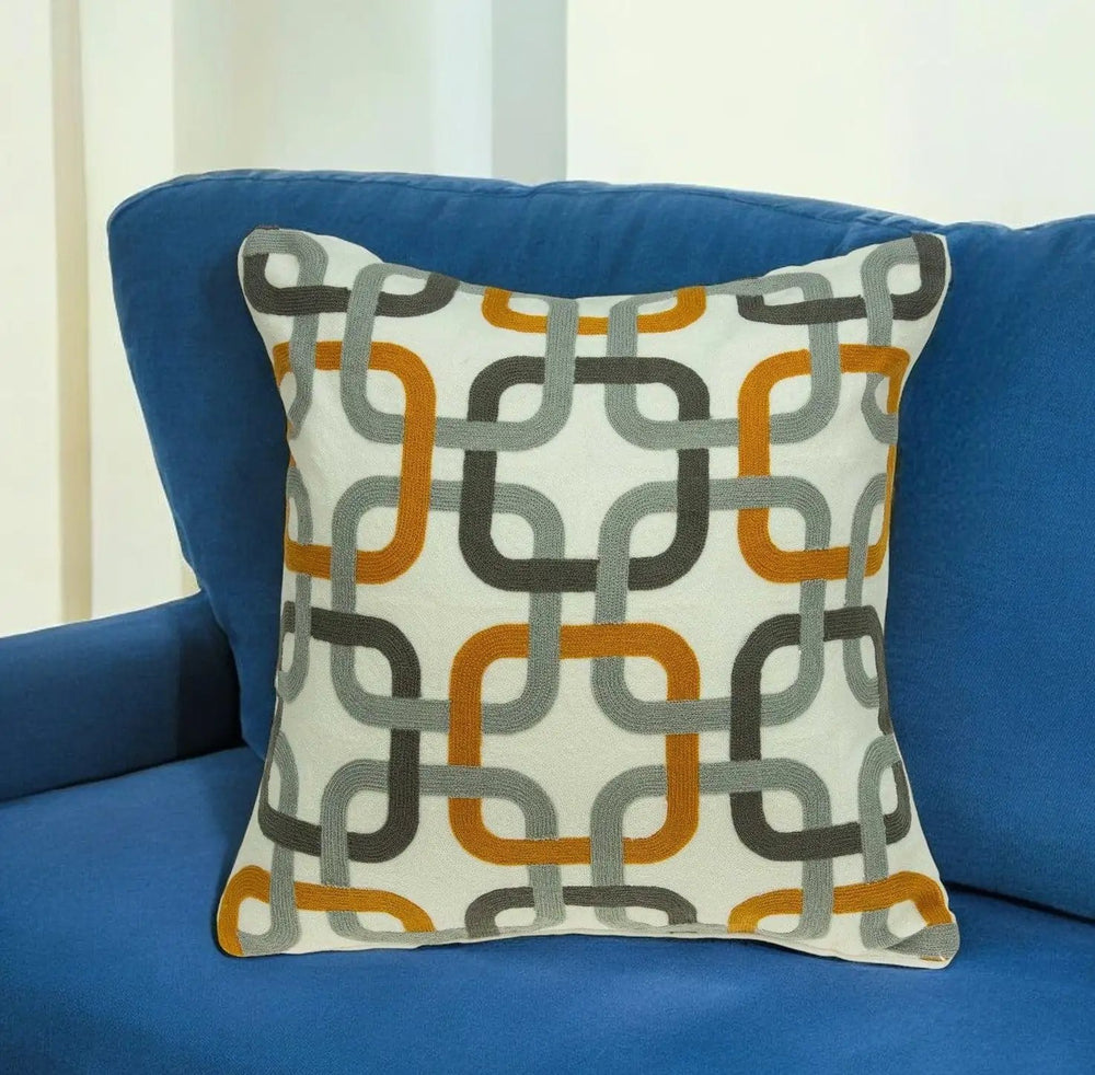 20" X 7" X 20" Multicolor Pillow Cover With Poly Insert - Homeroots - Flyclothing LLC