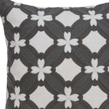 20" X 7" X 20" Transitional Gray And White Pillow Cover With Poly Insert - Homeroots - Flyclothing LLC
