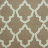 20" X 7" X 20" Transitional Beige And White Pillow Cover With Poly Insert - Homeroots - Flyclothing LLC