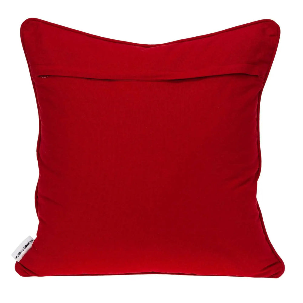 20" X 7" X 20" Transitional Red And White Pillow Cover With Poly Insert - Homeroots - Flyclothing LLC