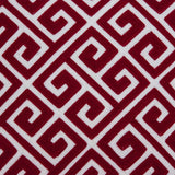 20" X 7" X 20" Transitional Red And White Cotton Pillow Cover With Poly Insert - Homeroots - Flyclothing LLC