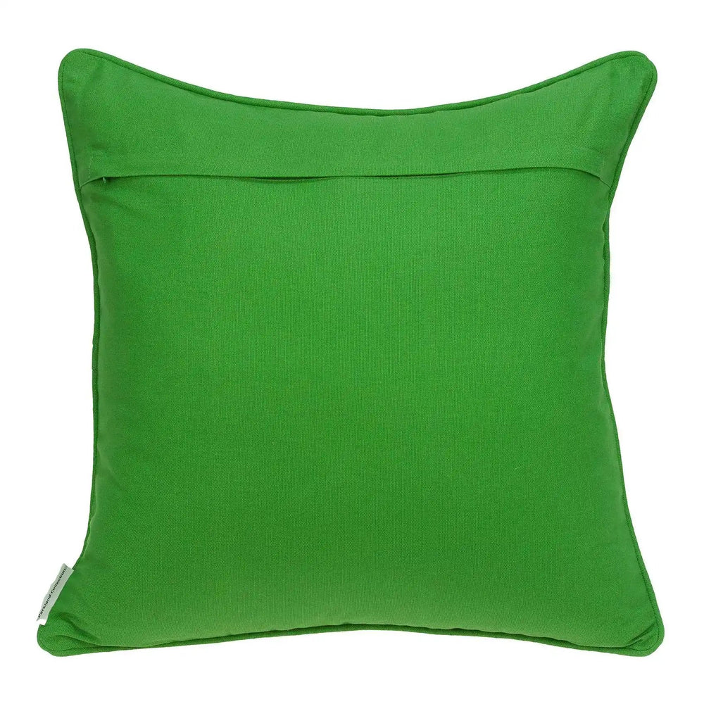 20" X 7" X 20" Transitional Green And White Pillow Cover With Poly Insert - Homeroots - Flyclothing LLC