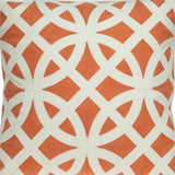 20" X 7" X 20" Transitional Orange Pillow Cover With Poly Insert - Homeroots - Flyclothing LLC