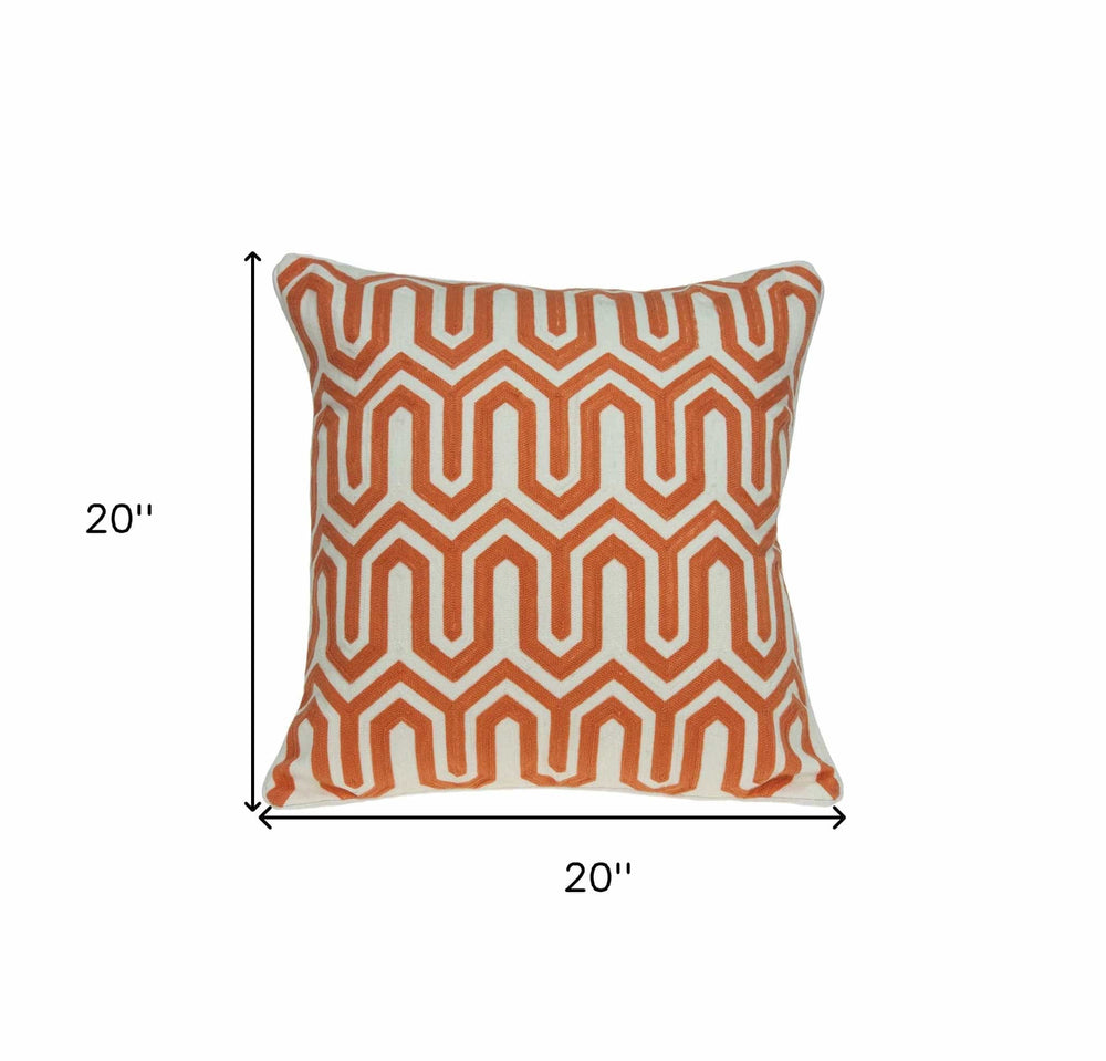 20" X 7" X 20" Transitional Multicolored Pillow Cover With Poly Insert - Homeroots - Flyclothing LLC