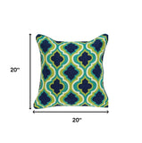 20" X 7" X 20" Handmade Traditional Multicolored Pillow Cover With Poly Insert - Homeroots - Flyclothing LLC