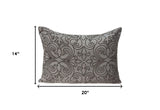 20" X 6" X 14" Transitional Champagne Pillow Cover With Poly Insert - Homeroots - Flyclothing LLC