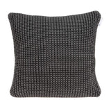 20" X 7" X 20" Transitional Charcoal Pillow Cover With Poly Insert - Homeroots - Flyclothing LLC