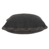 20" X 7" X 20" Transitional Charcoal Pillow Cover With Poly Insert - Homeroots - Flyclothing LLC