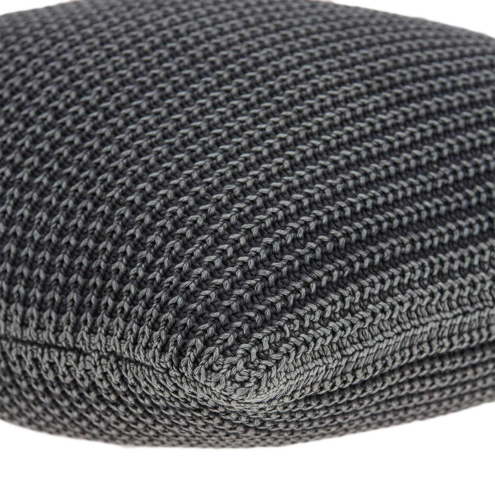 20" X 7" X 20" Transitional Charcoal Pillow Cover With Poly Insert - Homeroots - Flyclothing LLC