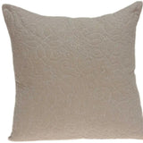 20" X 7" X 20" Elegant Transitional Tan Pillow Cover With Poly Insert - Homeroots - Flyclothing LLC