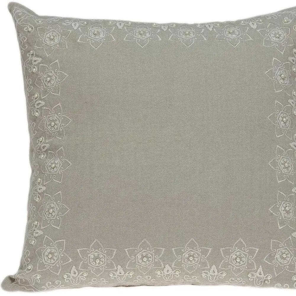 20" X 7" X 20" Decorative Transitional Beige Pillow Cover With Poly Insert - Homeroots - Flyclothing LLC