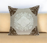 20" X 7" X 20" Traditional Beige Pillow Cover With Poly Insert - Homeroots - Flyclothing LLC