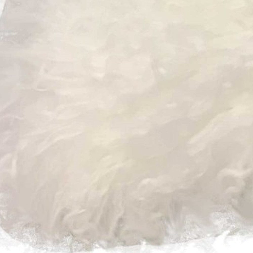 17" Bright White Genuine Tibetan Lamb Fur Pillow With Microsuede Backing - Homeroots - Flyclothing LLC