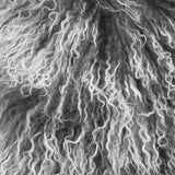 20" Grey Genuine Tibetan Lamb Fur Pillow With Microsuede Backing - Homeroots - Flyclothing LLC