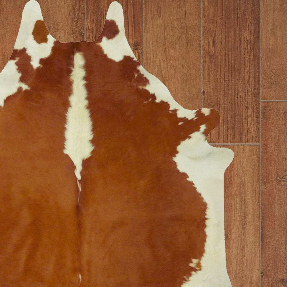 6 Ft Hereford Brindled Cowhide Rug - Homeroots - Flyclothing LLC