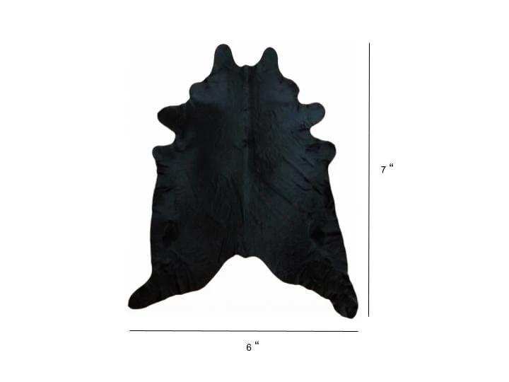 6 Ft Natural Black Brindled Cowhide Rug - Homeroots - Flyclothing LLC