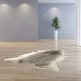 6 Ft Natural Grey Brindled Cowhide Rug - Homeroots - Flyclothing LLC