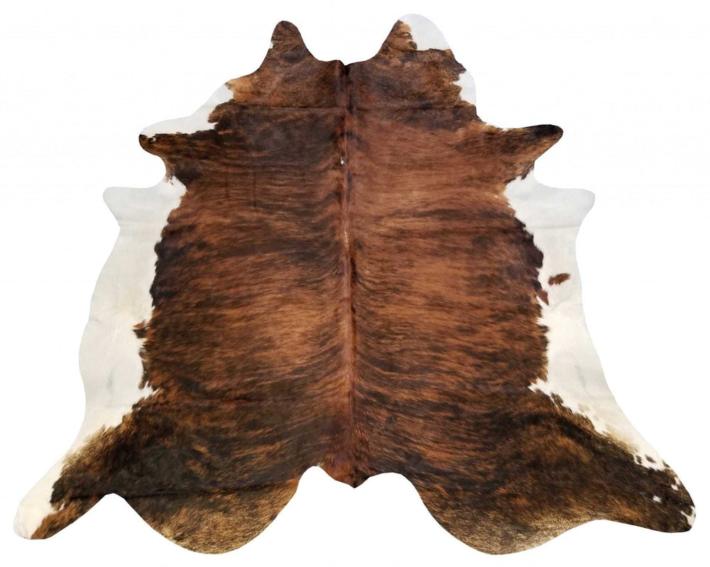 6.5 Ft Classic Brindled Cowhide Rug - Homeroots - Flyclothing LLC