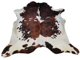 6.5 Ft Tri-Colored Brindled Cowhide Rug - Homeroots - Flyclothing LLC