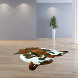 6.5 Ft Tri-Colored Brindled Cowhide Rug - Homeroots - Flyclothing LLC